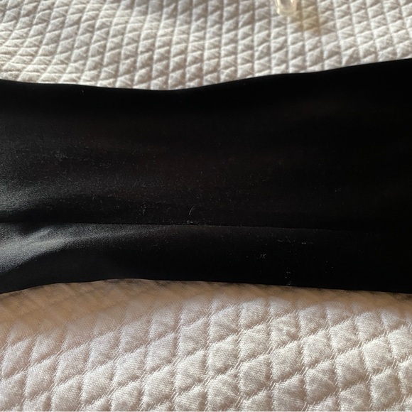 ECI Black Blazer Jacket 100% Silk with Notched Lapel Size 4 - Picture 15 of 16